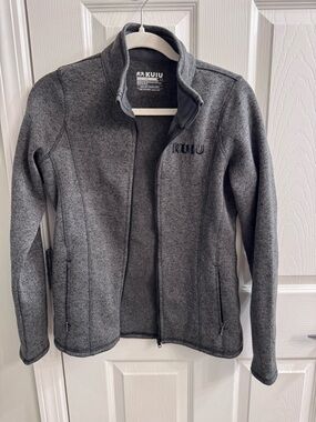 KUIU Women's Grey Full-Zip Fleece Jacket